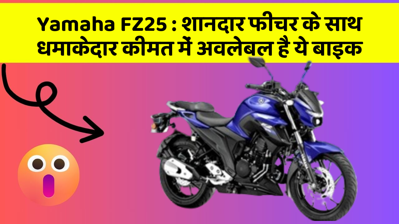 Yamaha FZ25 : शानदार फीचर के साथ धमाकेदार कीमत में अवलेबल है ये बाइक